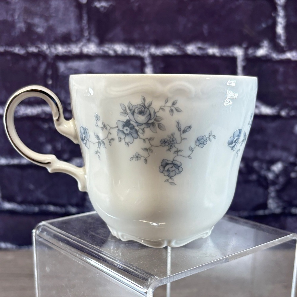 Vintage Johann Haviland Blue and White Floral Teacup